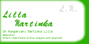 lilla martinka business card